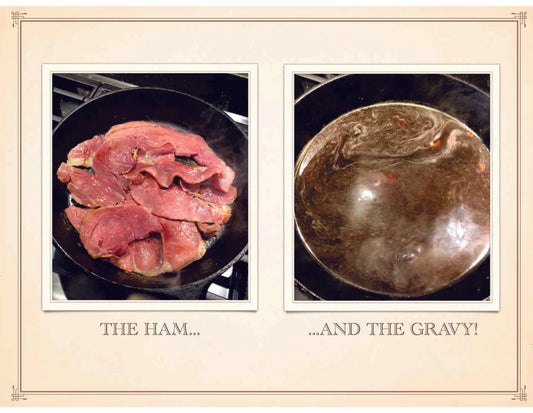 Country Ham and Red Eye Gravy ... OH MY!  This is good stuff! (B&B pgs 34-35)